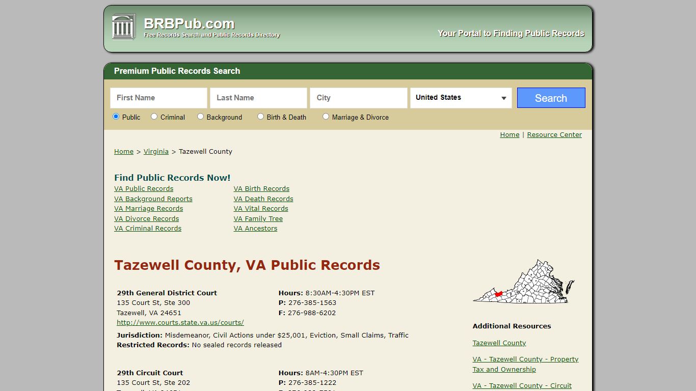 Tazewell County Public Records | Search Virginia ...